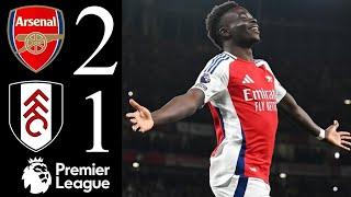 arsenal vs fulham 2-1 highlights & all goals 2025 hd