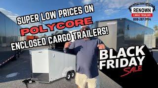  Black Friday POLYCORE Enclosed Cargo Trailer Sale – Lowest Prices GUARANTEED! 