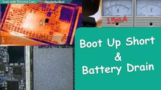 Motherboard Drain Battery 【Thermal Camera】iPhone 7 Repair two problems