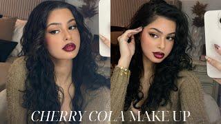 the perfect cherry cola red lip make up 