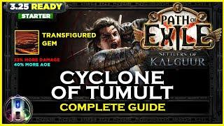 [PoE 3.25] LEAGUE STARTER - CYCLONE OF TUMULT SLAYER - PATH OF EXILE SETTLERS OF KALGUUR POE BUILDS