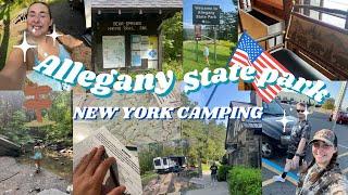 Allegany State Park | Bear Springs Hike and Bridal Falls | Chilled & Chatty Camping Vlog