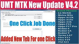 UMT MTK New Update v4.2 | Crash Preloader Added Mtk One click unlocking Review