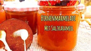 Birnenmarmelade mit Salzkaramell, eine salzig-süße Leckerei • Einfach, schnell und Lecker