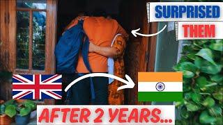 Surprise visit back home | UK to India after 2 Years | Family Reaction