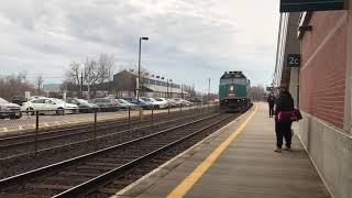 VIA Rail Train Arrives In Cobourg