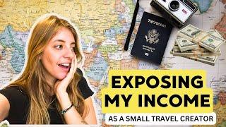 EXPOSING exactly how much I made as a SMALL travel content creator | 1 month report