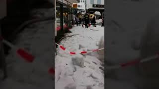 HAIL STORM l Snow plows were deployed in parts of Germany after experiencing an extreme hail storm