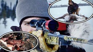 To Survive In The Extreme Cold, He Risked Hunting A 200-Pound Moose.