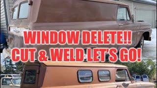 60-66 C10 Panel Truck Window Remove and Patch Panel Replacement