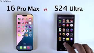 iPhone 16 Pro Max vs S24 Ultra - Speed Performance Test