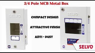 SELVO 2 or 4 pole mcb metal box