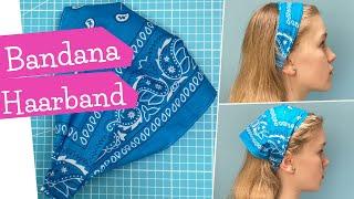 Haarband nähen für Erwachsene und Kinder | Bandana Hairband Headband | DIY Nähanleitung | mommymade