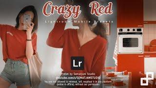 NO PASSWORD | CRAZY RED PRESETS - LIGHTROOM MOBILE PRESETS - RED TONE PRESETS - LIGHTROOM TUTORIAL