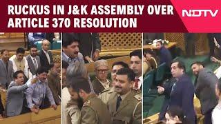 Jammu Kashmir News | Chaos In J&K Assembly's 1st Session Over PDP MLA's Resolution On Article 370