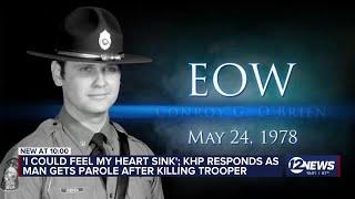 'I could feel my heart sink': KHP response as parole granted for man who killed trooper