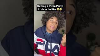 Getting a PIZZA PARTY in class be like! #shorts #relatable #comedy #viral #skits #funny #roydubois