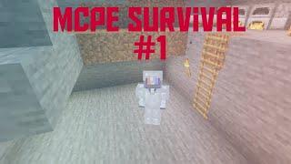 MCPE Survival #1 Full Iron Armor!