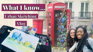 Urban Sketching in London with Sarah Burns | Art Vlog & Tips!