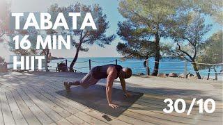 Tabata full body workout 16 min / 30/10 / Interval training motivation music