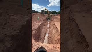 (Laying 24” Storm Drain)#heavyequipmentlife