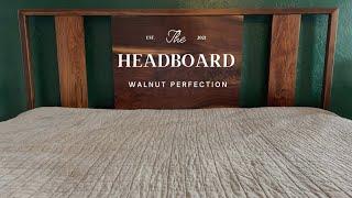 Building a Modern Walnut Headboard for a King Size Bed