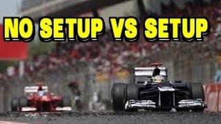 F1 2012 - No setup vs setup (SPAIN)