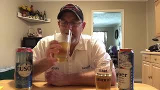 Budweiser 5.0% abv vs Busch 4.3% abv for sub(Matt Summers) # The Beer Review Guy