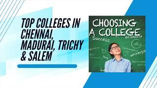 TNEA 2024 How to Choose the Right Engineering College | Top Colleges in Chennai | Madurai | Trichy