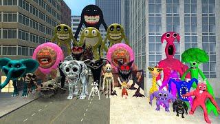 NEW GARTEN OF BANBAN 7 FAMILY AMBUSHED POPPY PLAYTIME 3, ZOONOMALY IN GARRY'S MOD!