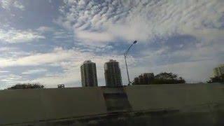 Driving pass Miami on the I95 South