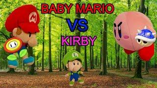 Baby Mario VS Kirby!! | Super Dylan Plush Show