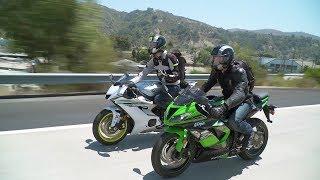 Sportbike vs. Naked Bike: ZX-6R vs. YZF-R6 & Z900 vs. FZ-09 — ON TWO WHEELS