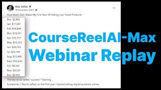 CourseReelAI-Max Review, Webinar Replay, Demo, Bonus - Video Course Creator