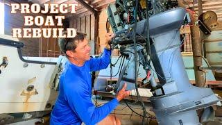 DIY PROJECT BOAT TOTAL REBUILD! - MOTOR-FUEL TANK-TRANSOM-FLOOR-STRINGERS