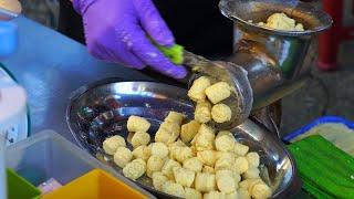 Sweet  potato balls║地瓜球 Taiwanese street food║Taoyuan Taiwan