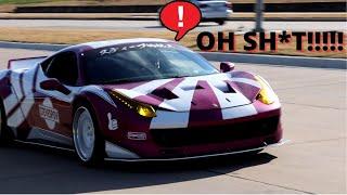 Steve's POV drifts 458 leaving Cars and Coffee Dallas December ! ( No F*cks Given!!! )