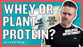 Whey vs Plant Protein: Is One Better Than The Other? | Nutritionist Explains | Myprotein