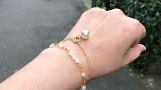 飾品穿搭【stack bracelets】JoyJoyGem|輕珠寶|手工飾品|蛋白石|天然淡水珍珠|葡萄石