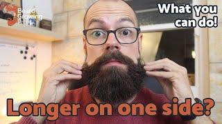 Beard growing longer on one side | Tricks you can try!