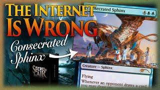 MTG Consecrated Sphinx Commander / EDH Secret Lair 2020 - Aristocards - The Internet Is Wrong