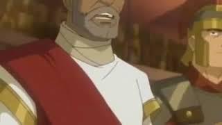 Emperor Septimius Severus portrayed as Black in cartoon.