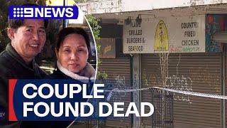 'Lovely' husband and wife found dead in their Sydney burger shop | 9 News Australia