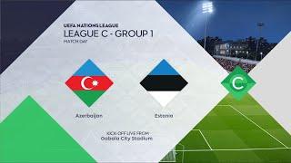 Azerbaijan vs Estonia | 2024-25 UEFA Nations League | PES 2021