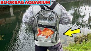 Bookbag Aquarium DIY  WORLD'S FIRST!