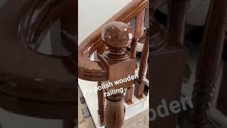 pu polish wooden railing #wooden #painting#paint  #banglore #tranding #polish #paintings