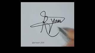 Ryan name signature #viral #shorts #signature