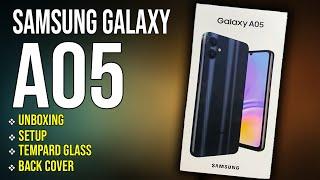 Samsung Galaxy A05 | Unboxing | Setup | Tempered Glass | Back Cover