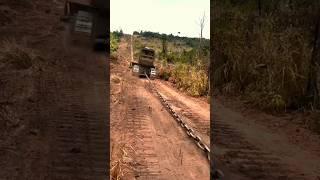 How Heavy Chains Are Used to Clear Forests in Seconds! #shorts #DeforestationTech