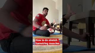 How to stretch your hamstring with chair technique @Shivamyogastudio